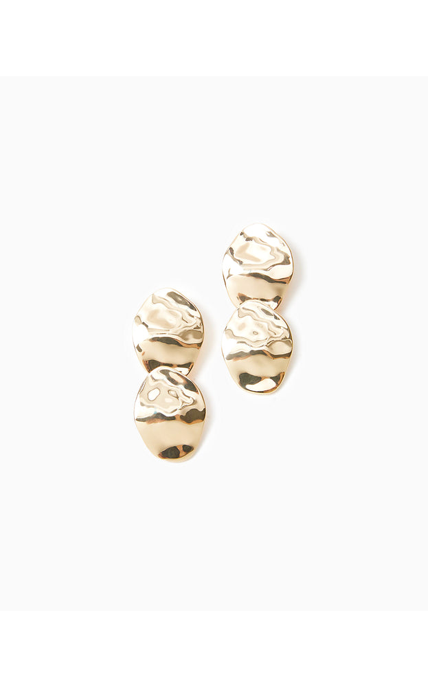 Dilly Dally Earrings - Gold Metallic