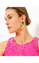 Dilly Dally Earrings - Gold Metallic