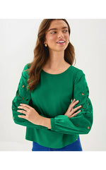 Isley Knit Top - Fiddle Leaf Green