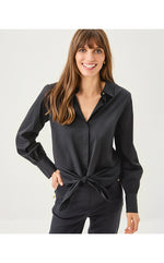 The Tie Lilly Shirt - Noir