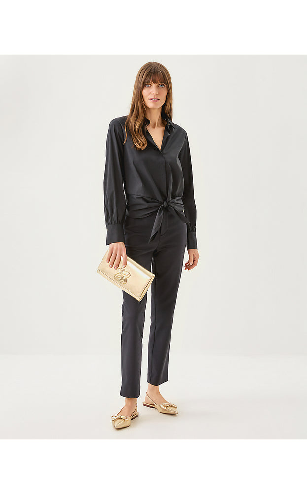 The Tie Lilly Shirt - Noir