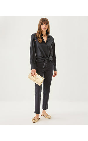 The Tie Lilly Shirt - Noir