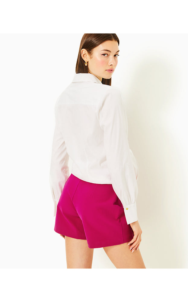 The Tie Lilly Shirt - Resort White