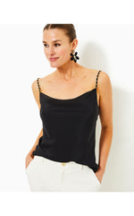 Axler Bias Silk Cami - Noir