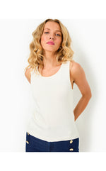 Amila Sweater Shell Top - Coconut