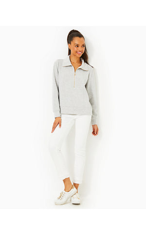 UPF 50+ Eleni Pullover - Heathered Pebble Beach