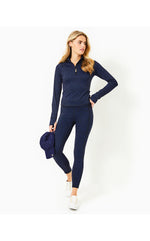 UPF 50+ Luxletic 26" Weekender High Rise Legging - Low Tide Navy Twisted Up Active Jacquard