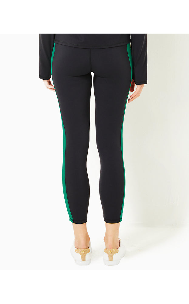 UPF 50+ Luxletic 24" Weekender High Rise Midi Legging- Noir - Colorblock