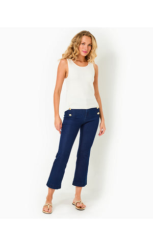 27" Parrish High Rise Crop Flare Pant - Cosmic Wash