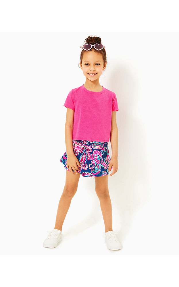 Luxletic Girls Mini Slice Active Tee - Passion Fruit Pink