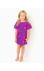 Girls Mini Rosen Dress- Passion Fruit Pink Wild Nights