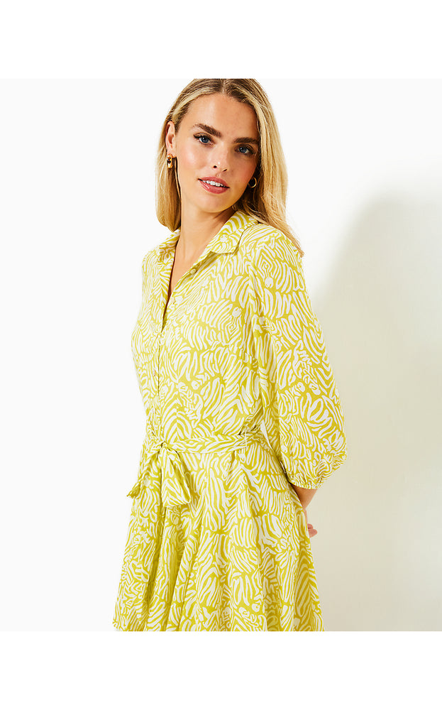 Melony Shirtdress - Jardin Green Zee Bebe