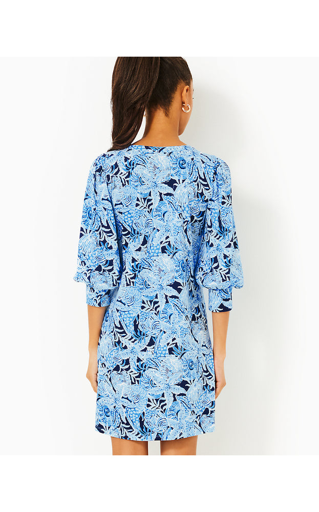 Cass Dress - Bonaire Blue Coastal Constellation