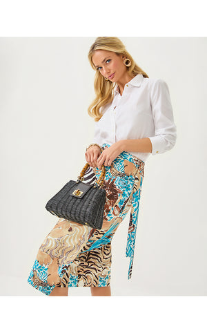 Leena Top Handle Bag - Noir