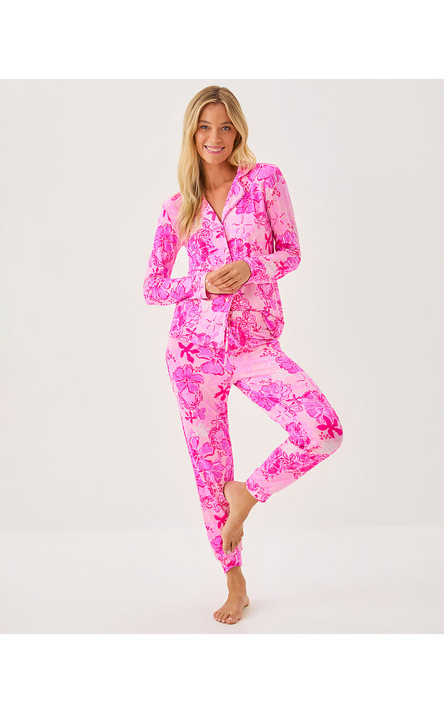 28" Jeffers Pajama Pant - Parigi Pink Supporting Squad