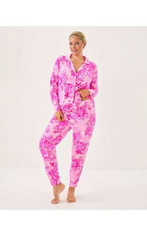 28" Jeffers Pajama Pant - Parigi Pink Supporting Squad