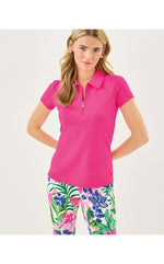 UPF 50+ Frida Half Zip Polo - Parigi Pink