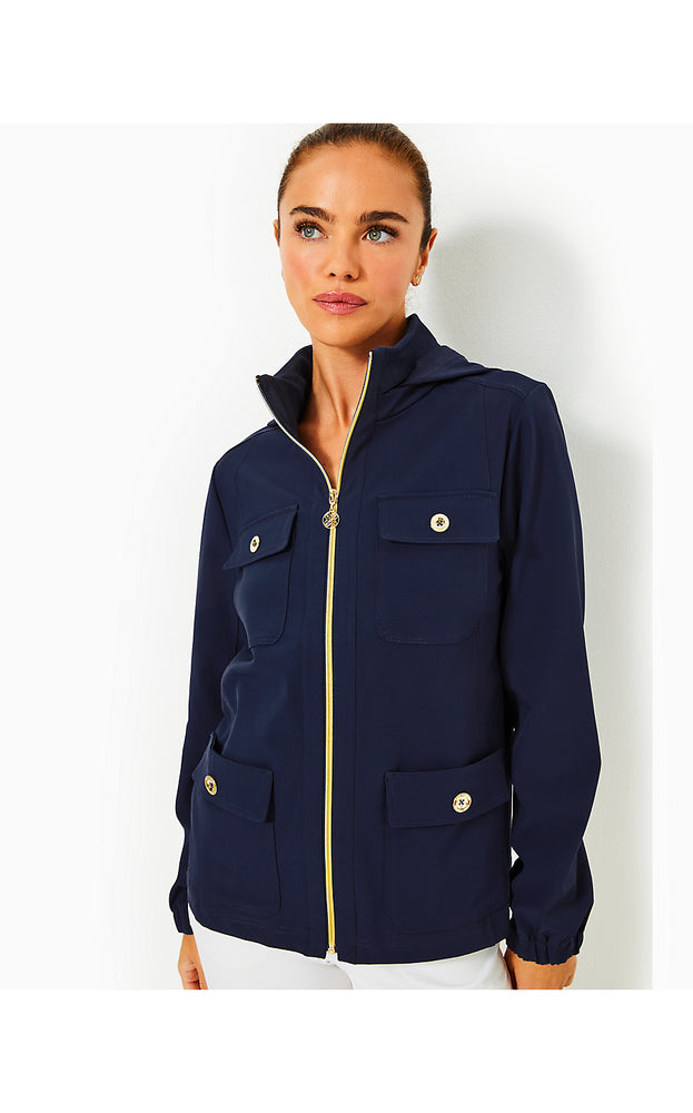 UPF 50+ Luxletic Zaylee Performance Jacket - Low Tide Navy