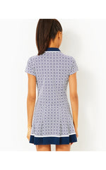 UPF 50+ Luxletic Jessamy Dress - Low Tide Navy X Resort White Butterfly Pattern