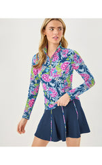 UPF 50+ Luxletic Bungalo High Rise Skort - Multi Dahlia Licious