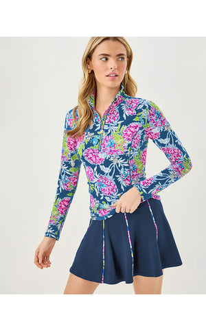 UPF 50+ Luxletic Bungalo High Rise Skort - Multi Dahlia Licious