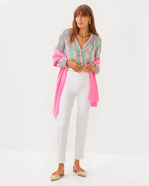 29" Ana High Rise Pant - Resort White