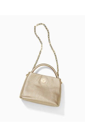 Vivette Top Handle Bag - Gold Metallic