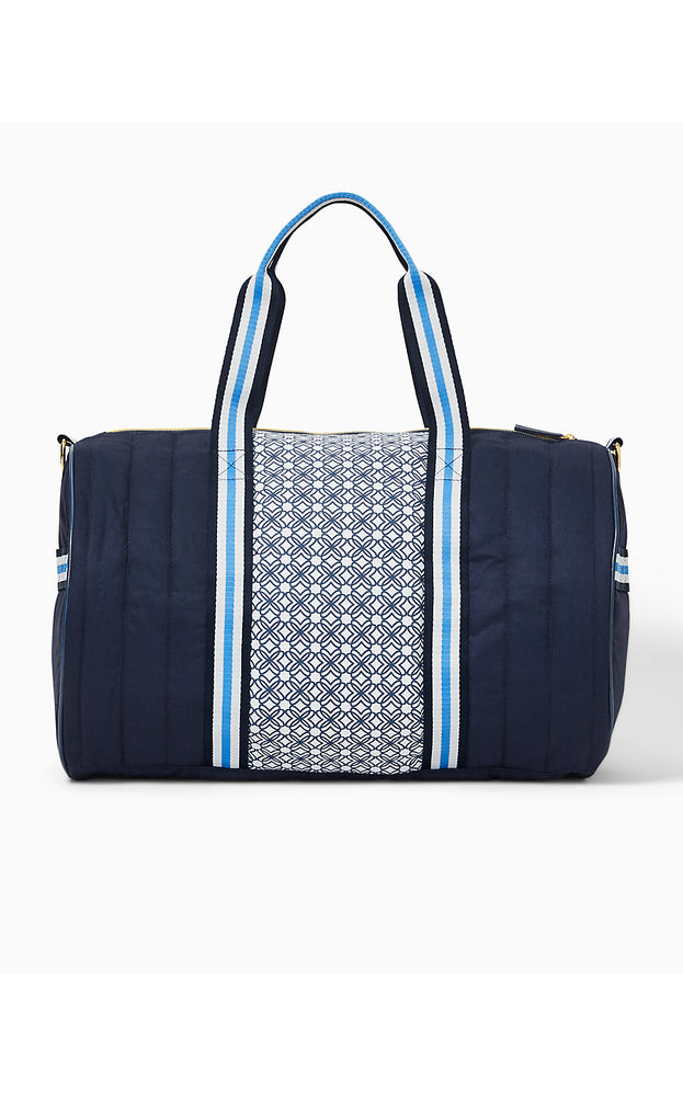 Quilted Puffer Halton Duffel Bag - Low Tide Navy