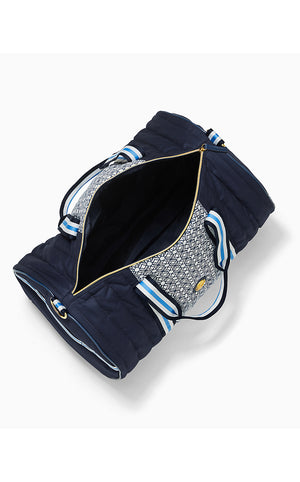 Quilted Puffer Halton Duffel Bag - Low Tide Navy