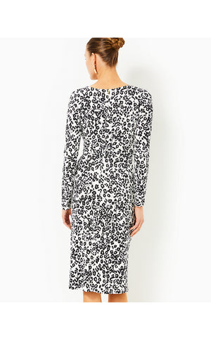 Odella V-neck Midi Dress - Coconut - Lets Pawty