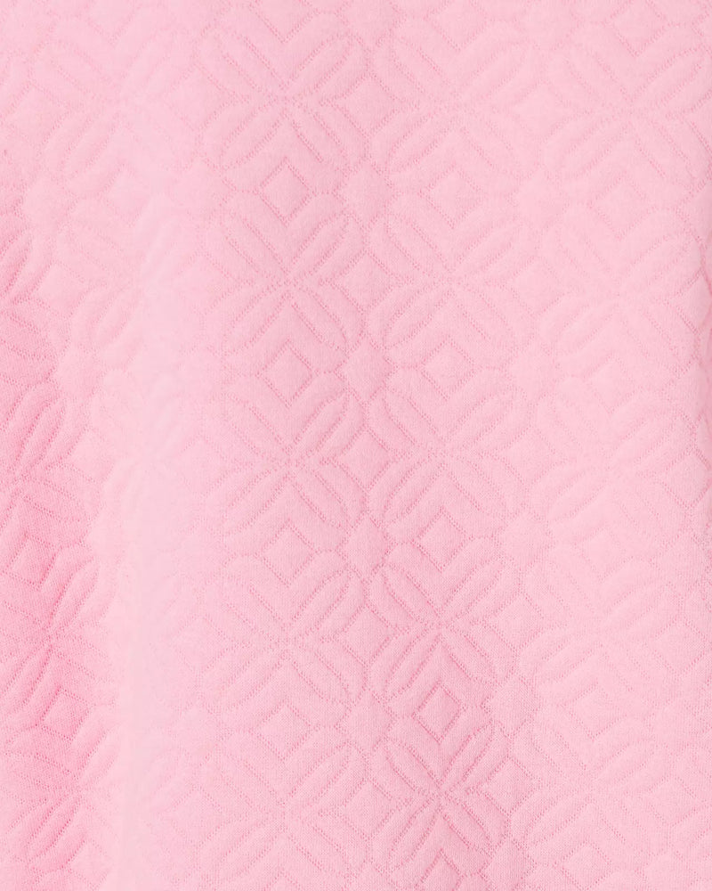 Eleni Pullover - Conch Shell Pink Butterfly Quilted