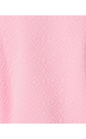 Eleni Pullover - Conch Shell Pink Butterfly Quilted Knit