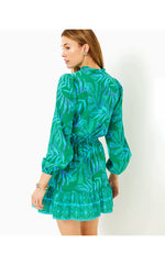 Axton Dress - Fiddle Leaf Green - Its A Jungle Out There Engineered Woven Dress