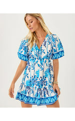 Kentlee Dress - Coconut Swayin In The Breeze Engineered