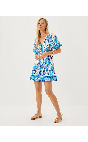 Kentlee Dress - Coconut Swayin In The Breeze Engineered