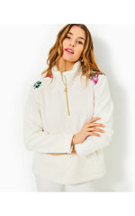 Wallen Sherpa Half Zip Jacket - Coconut