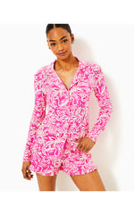 4" Ruffle Pajama Knit Short - Passion Fruit Pink - Absolutely Flamazing