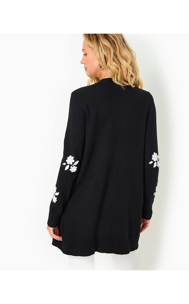 Leonette Sweater Set - Black Enchanted Floral Embroidery