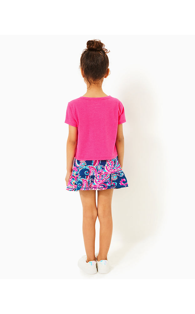 UPF 50+ Luxletic Girls Mini Cascadia Skort - Multi - Flitting About