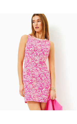 Aubria Shift Dress - Passion Fruit Pink Absolutely Flamazing