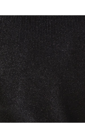 Esli 3/4 Sleeve Sweater - Black Metallic