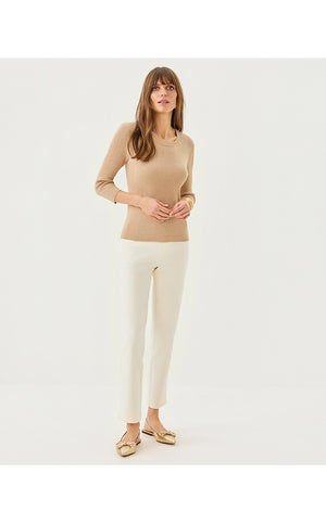 Esli 3/4 Sleeve Sweater - Sand Bar Metallic