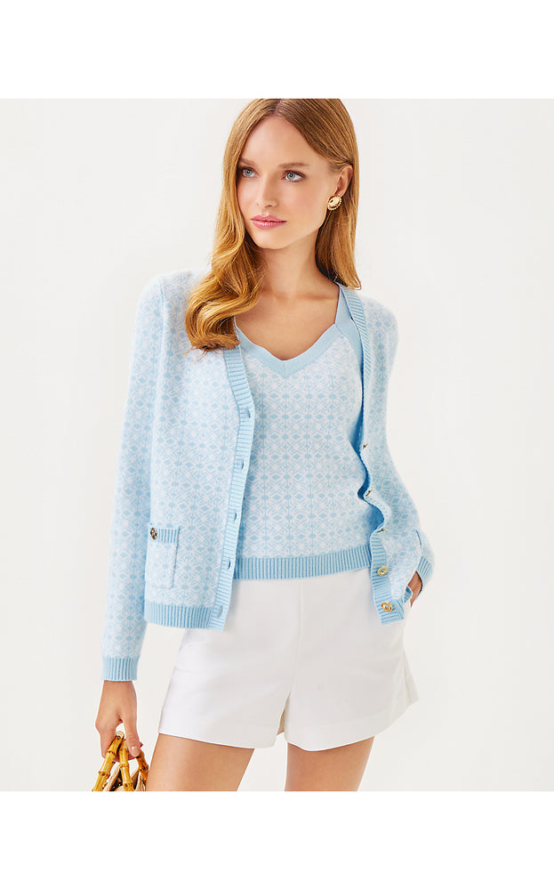 Meilani Sweater Set - Bluette - Brandmark Jacquard