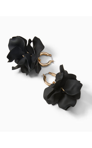 Fine Vine Earrings -Noir