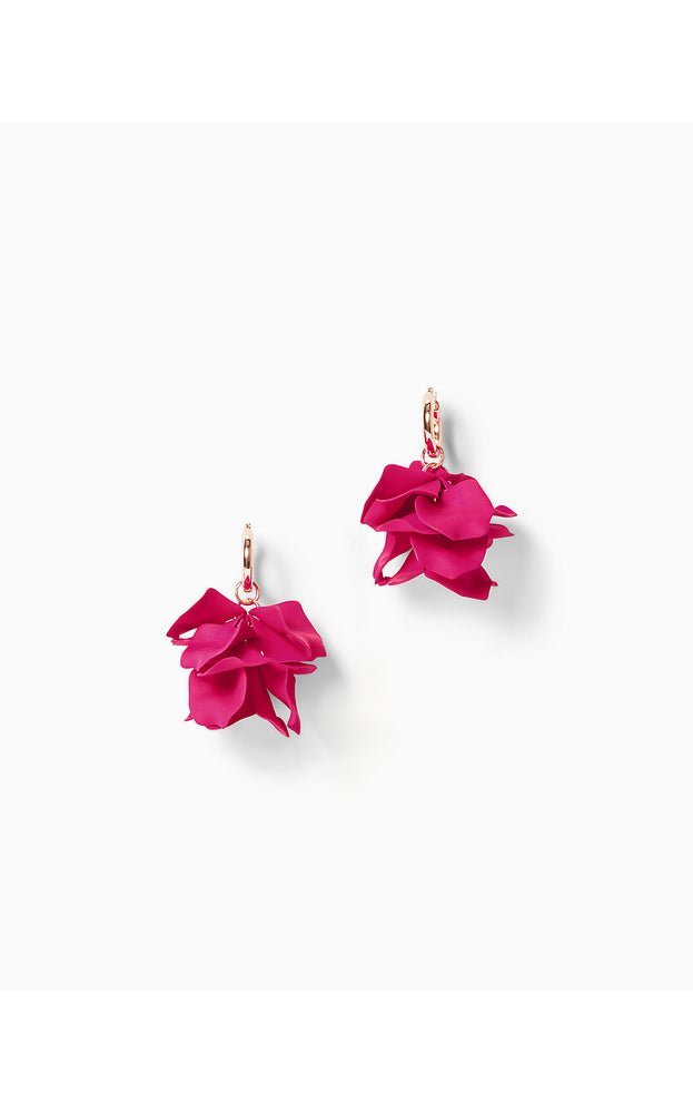 Fine Vine Earrings -Raspberry Rouge