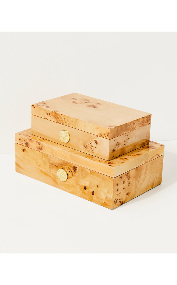 Small Burlwood Box - Burlwood