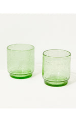 Bubble Drinking Glass - Green Grove