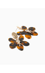 In A Flutter Earrings - Brown Tortoise