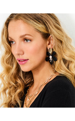 In A Flutter Earrings - Noir