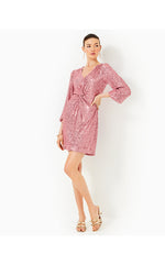 Estrella Sequin Dress - Conch Shell Pink Treasure Box Sequin